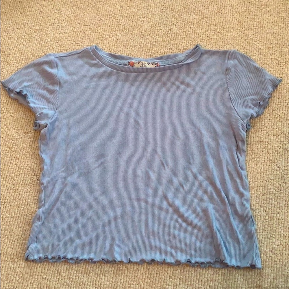 Beautiful blue girls nice t-shirt